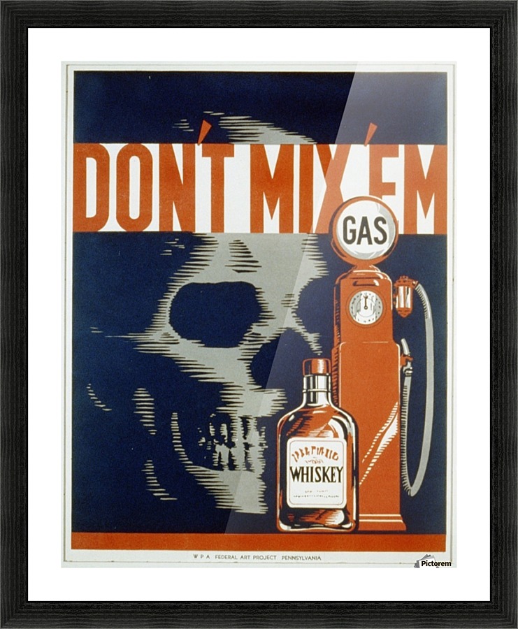 Dont mixem vintage poster  Framed Print Print