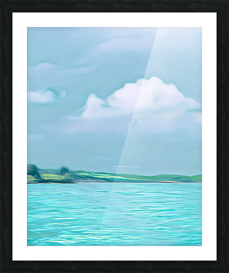 TROPICAL TURQUOISE SEA  Framed Print Print