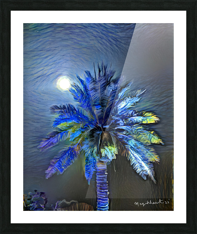 Lunar Palm Serenity Picture Frame print