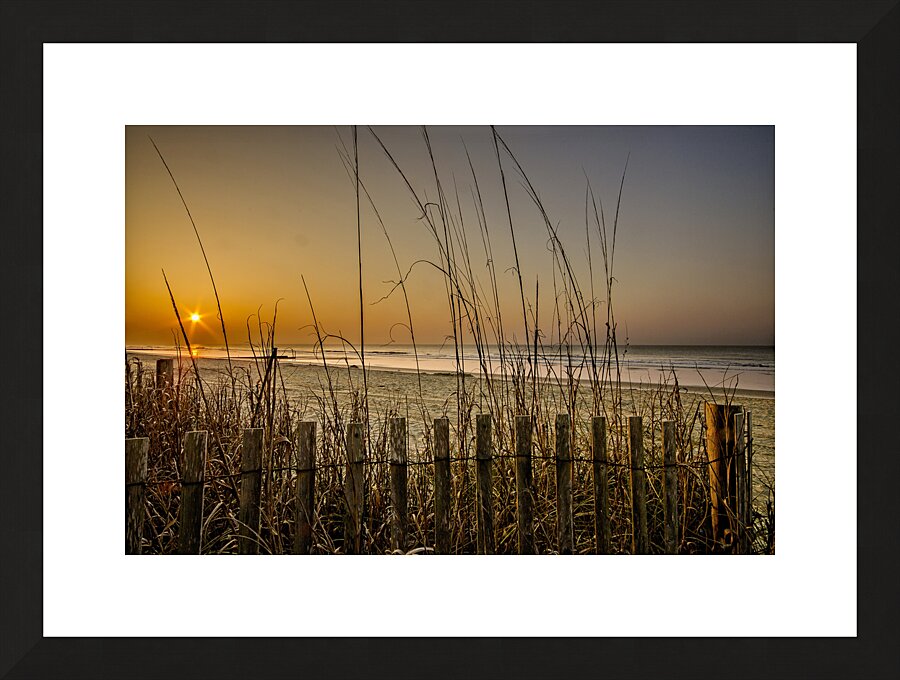 Sunrise At The Beach Impression et Cadre photo