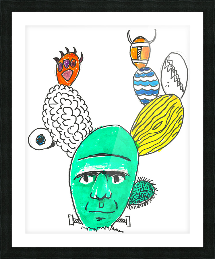 Austin Cactus. Gene H Picture Frame print