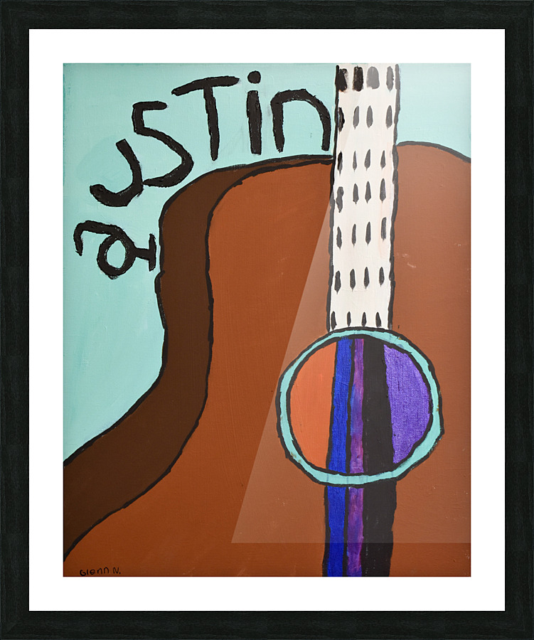Keep Austin Rockin . Glenn N Picture Frame print