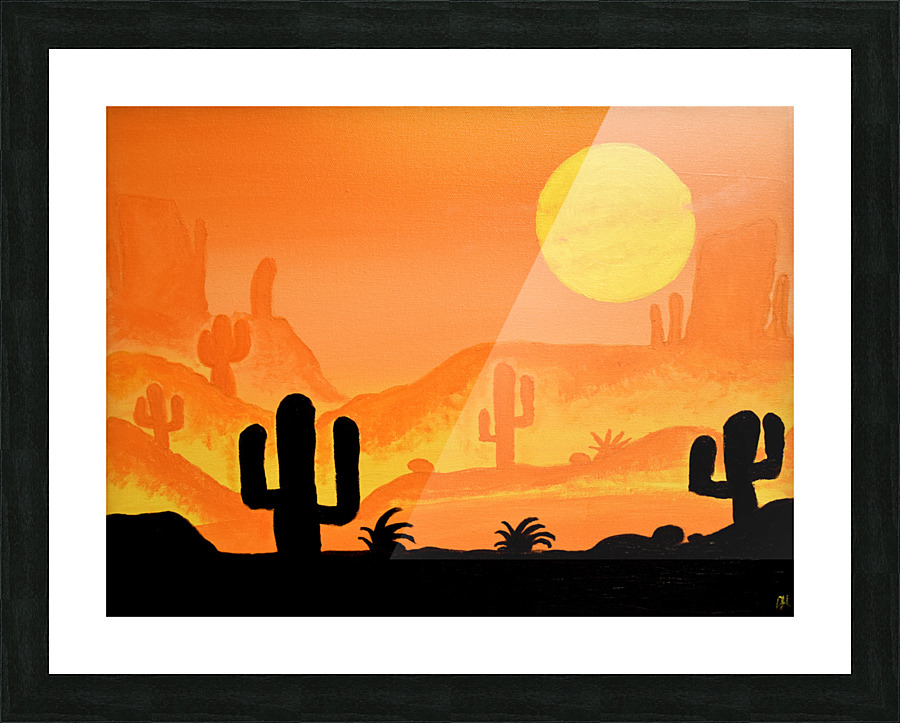 Sunset Desert. DaVere H Picture Frame print