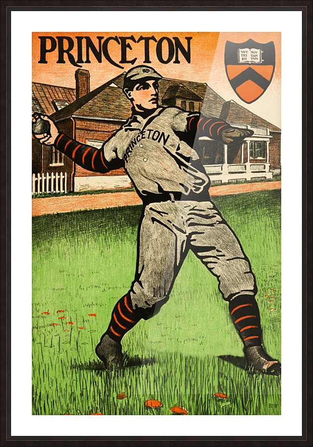 1903 Princeton Baseball Art Picture Frame print