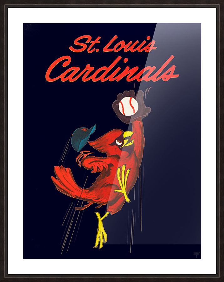 1963 St. Louis Cardinals Scorecard Remix Art Picture Frame print
