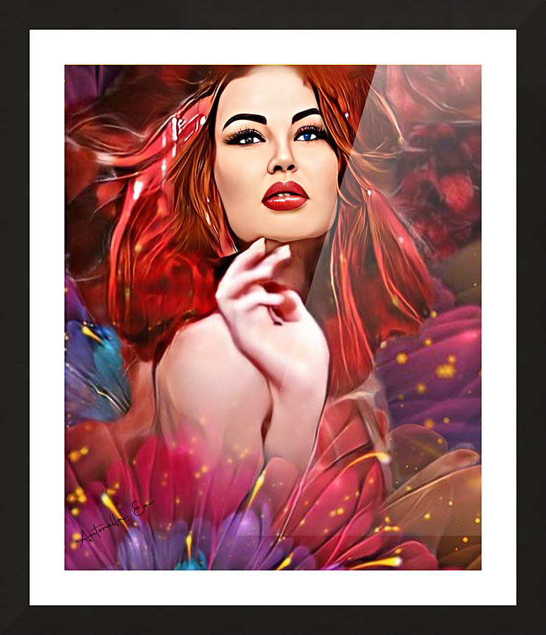 Heterochromia Unique Beauty  Framed Print Print