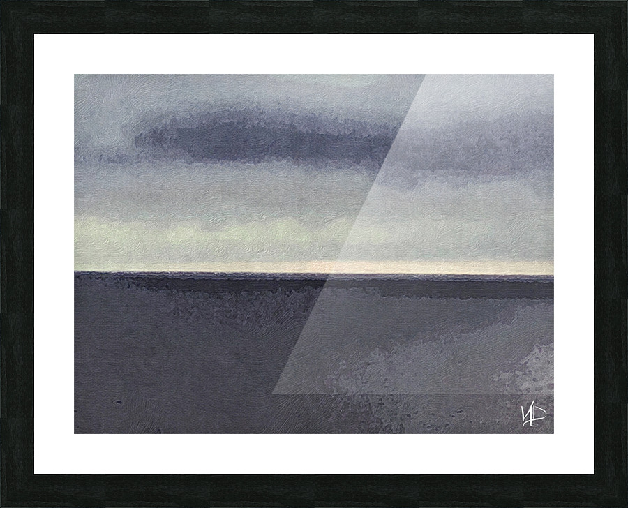 Horizon grays Picture Frame print