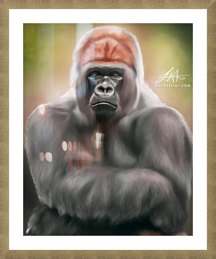 Digital Ape 1 Picture Frame print