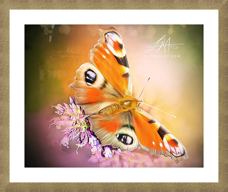 Digital Butterfly 2 Picture Frame print