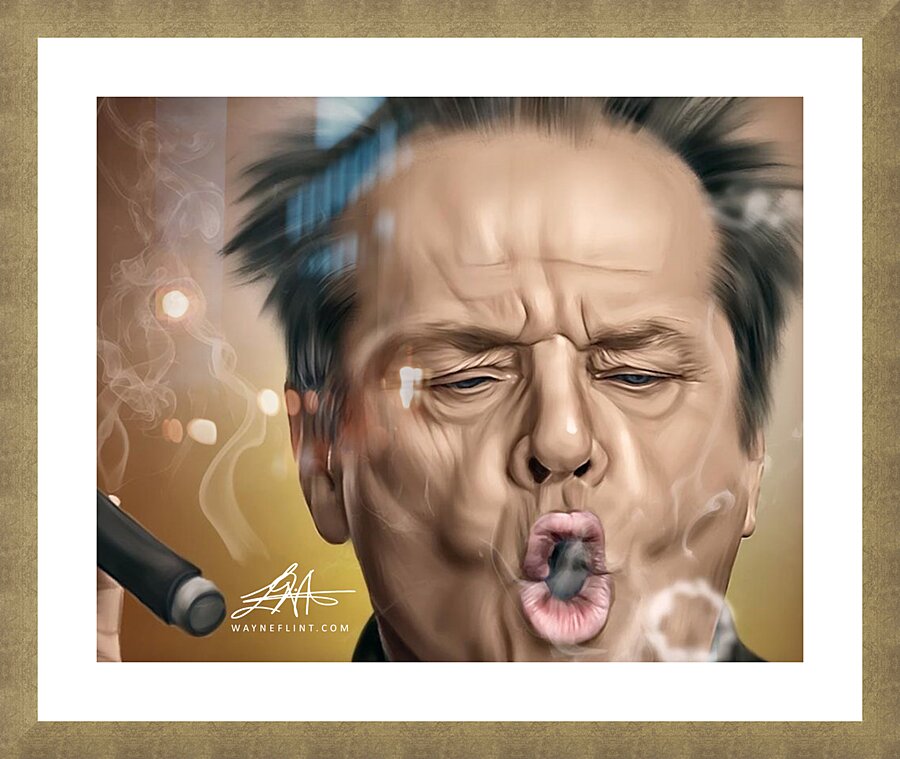 Jack Nicholson Picture Frame print