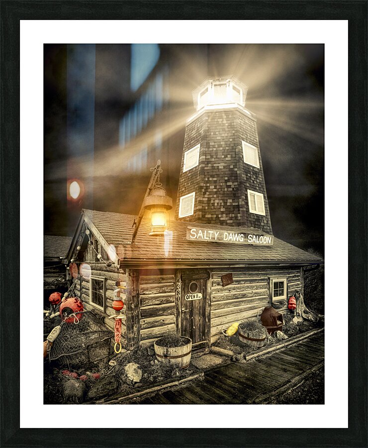 Salty Dawg Saloon Picture Frame print