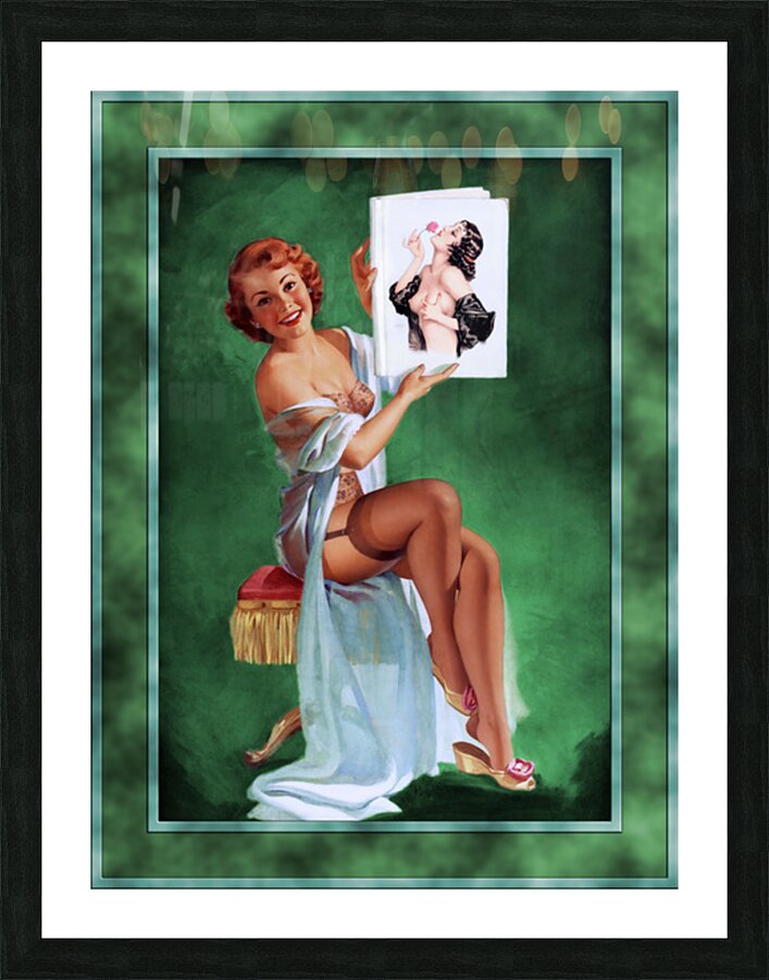 The Big White Book by Pearl Alice Frush Mann Remastered Vintage Retro Xzendor7 Art Reproductions Picture Frame print
