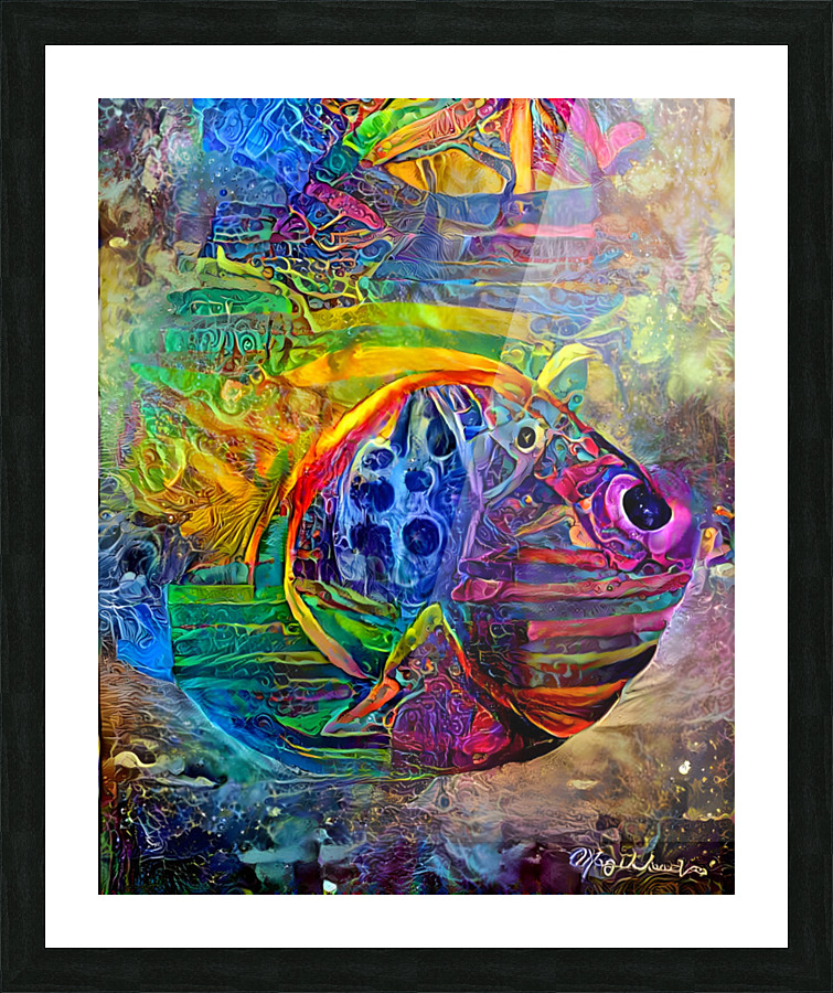 Chakra Fish Picture Frame print