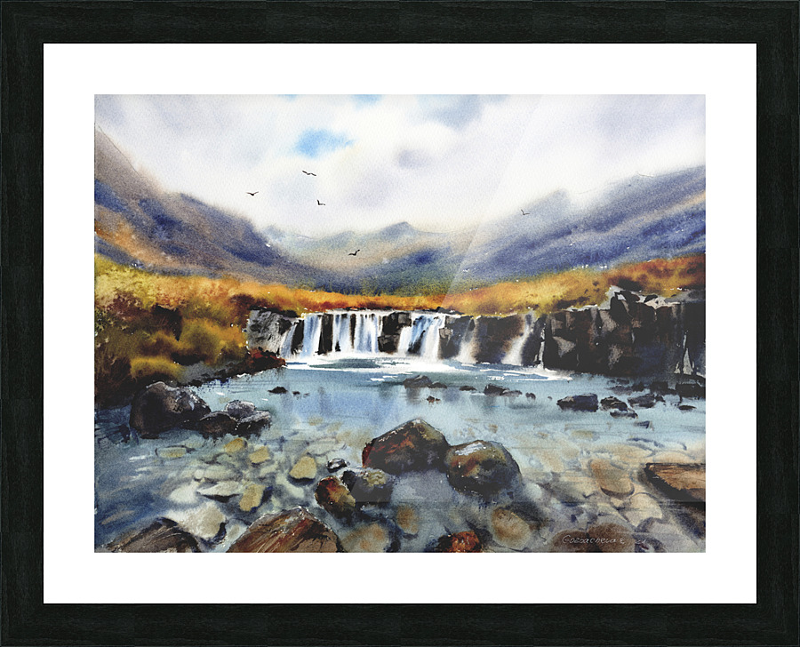 Mountain Lake 4 Picture Frame print