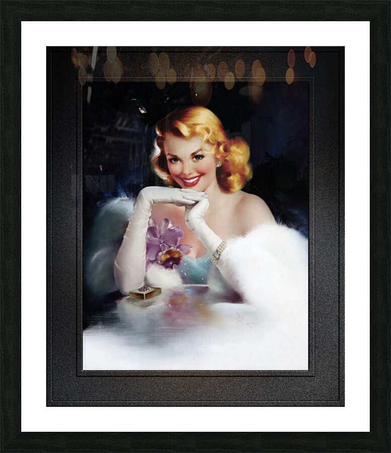 Surprise Gift by Edward Runci Remastered Vintage Retro Xzendor7 Art Reproductions Picture Frame print