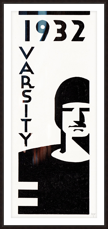 1932 Varsity Football Art Picture Frame print