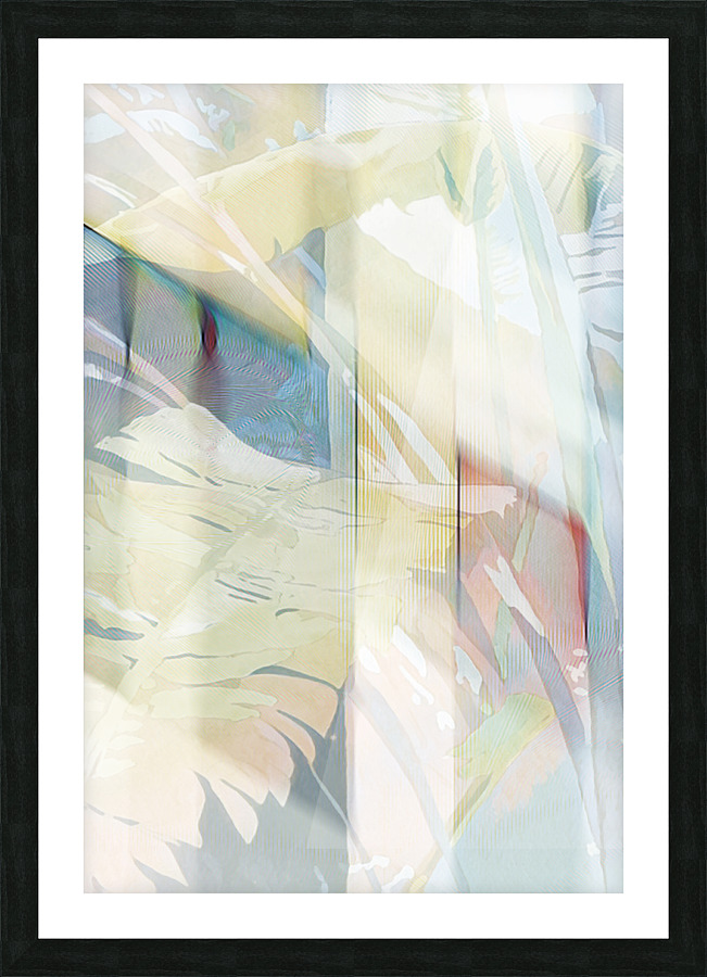 TRIPTYCH LIGHT LEAF A Picture Frame print