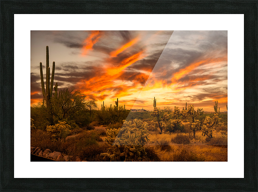 Southwest Sunset Picture Frame print