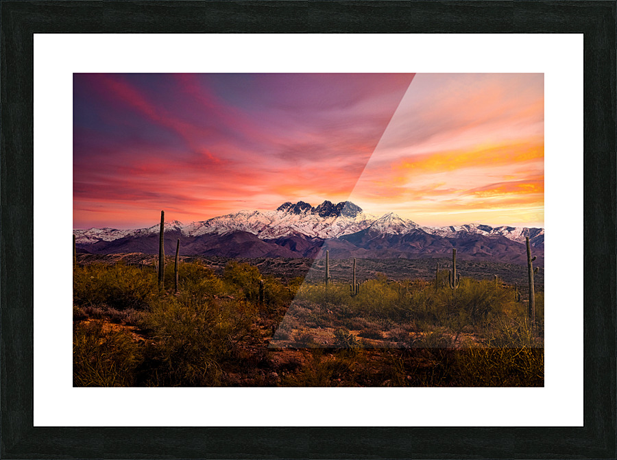 Four Peaks Sunrise Picture Frame print