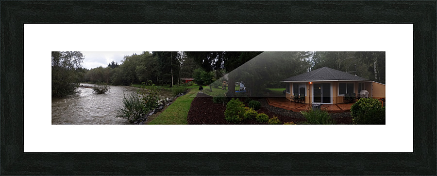 Necanicum River Round House Picture Frame print