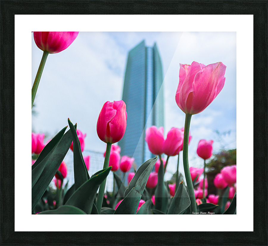 Downtown Spring Time Picture Frame print