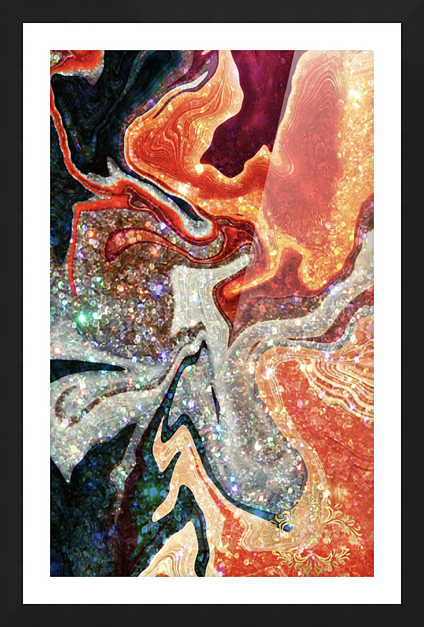 Gemstone Picture Frame print
