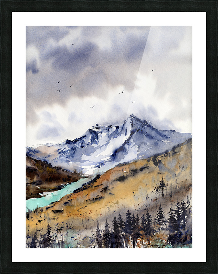 Turquoise river 2 Picture Frame print