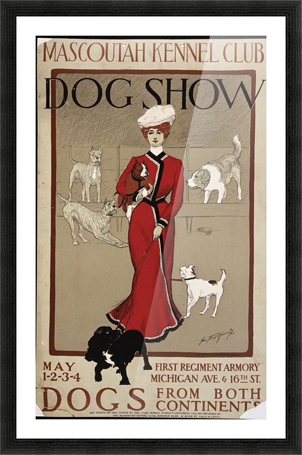 Dog Show Picture Frame print