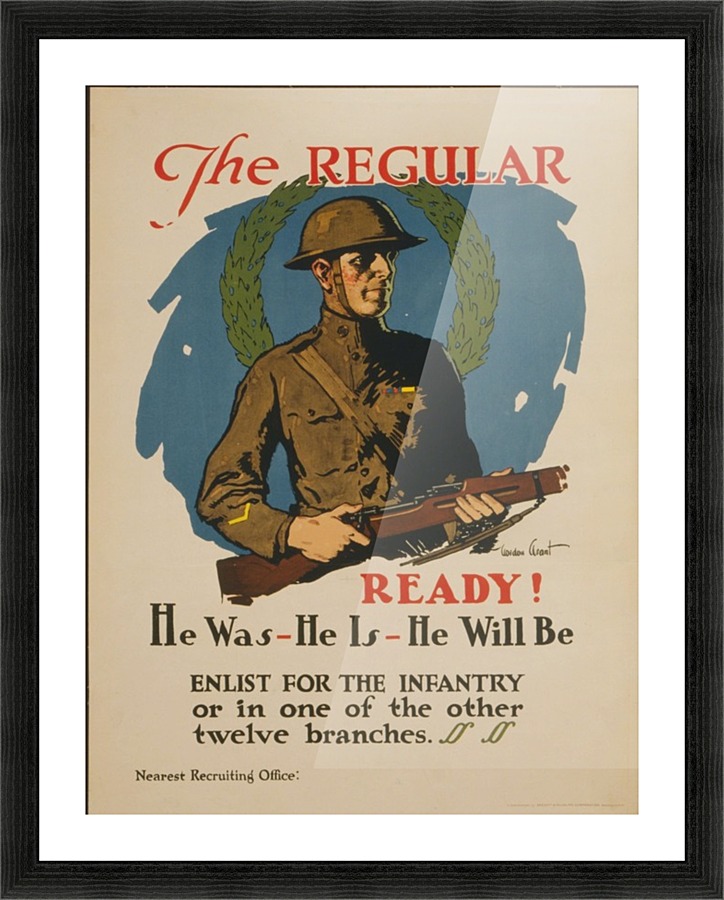 Infantry Picture Frame print