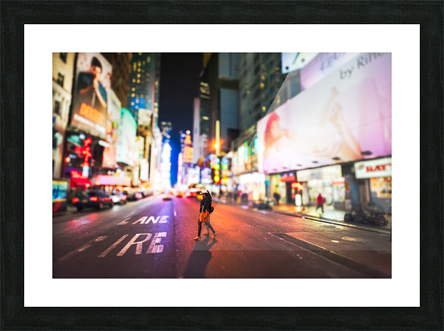 Two girls in Manhattan Picture Frame print