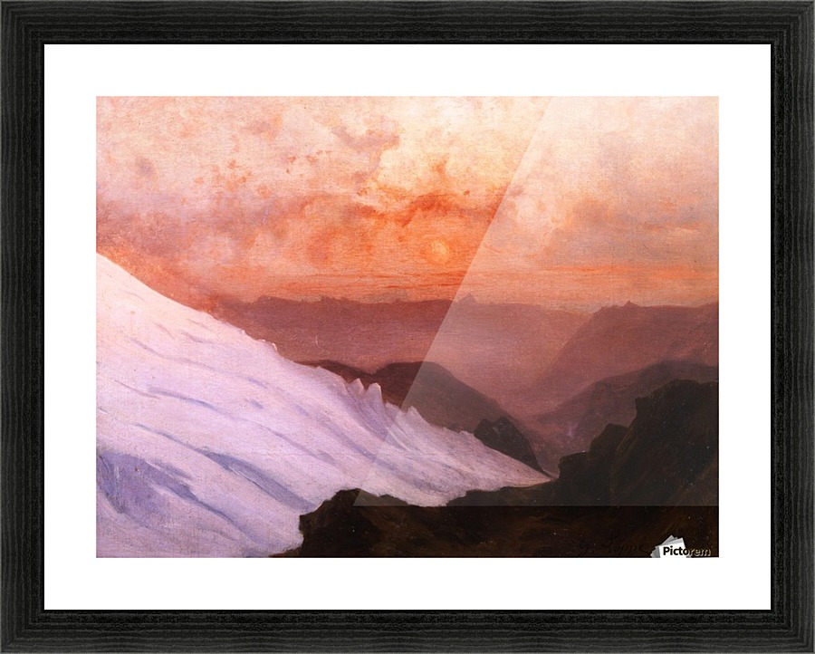 Dawn on Mont Blanc Picture Frame print