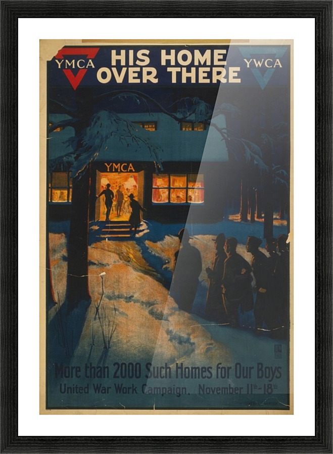 YMCA Home Picture Frame print