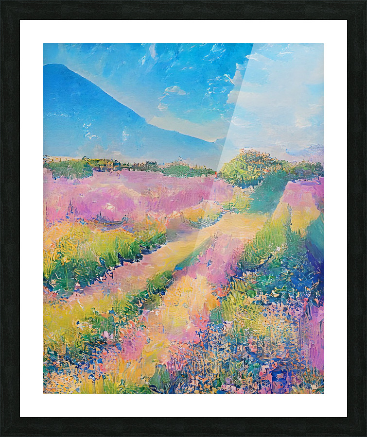 Lavender Fields Picture Frame print