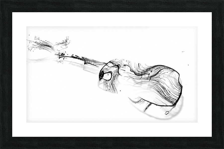 Curves of Sound End Picture Frame print