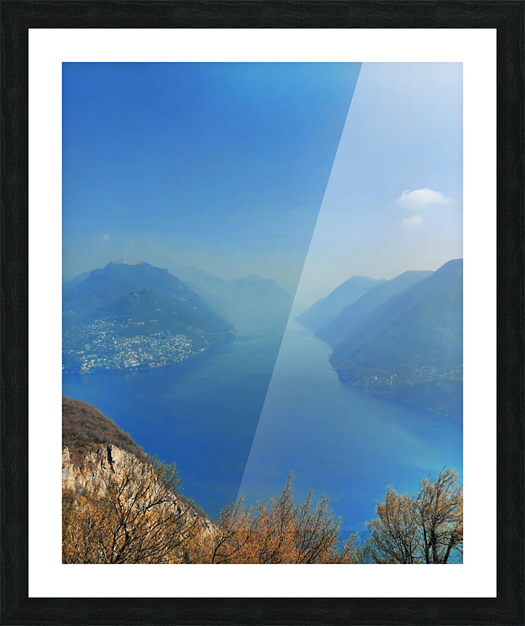 Lago de Lugano Switzerland  Picture Frame print