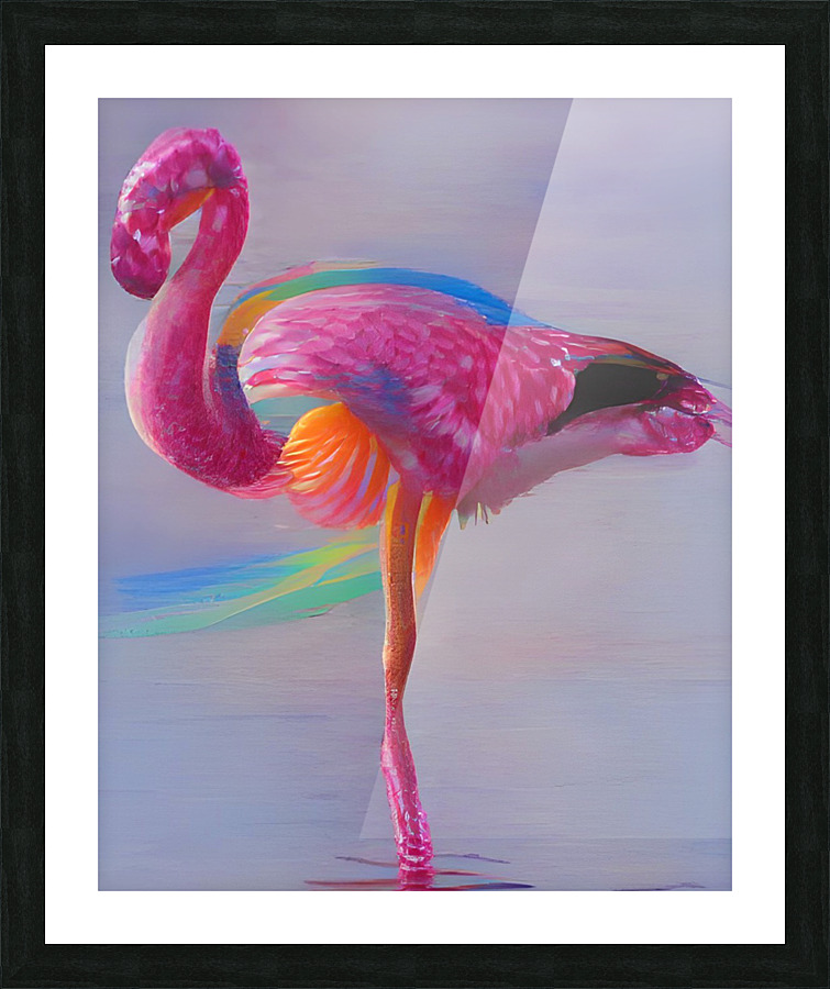 Flamingo Pride  Picture Frame print