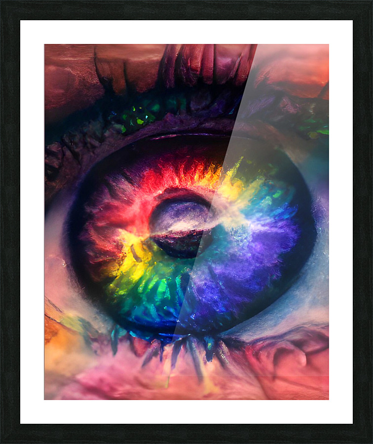 Rainbow Eye Deep Feelings Picture Frame print
