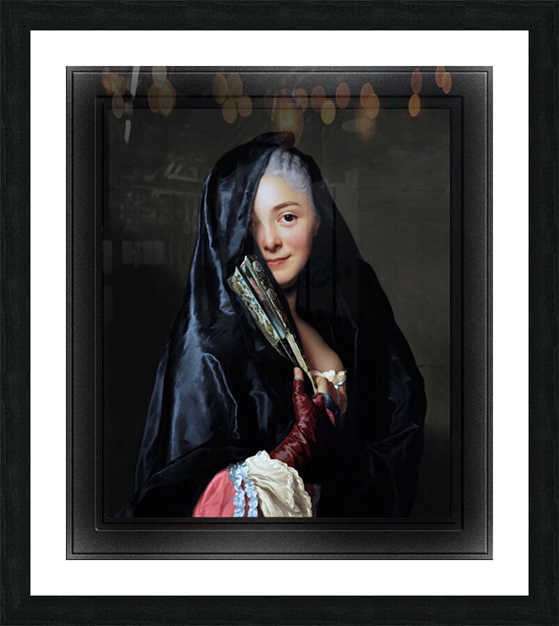 The Lady with the Veil by Alexander Roslin Remastered