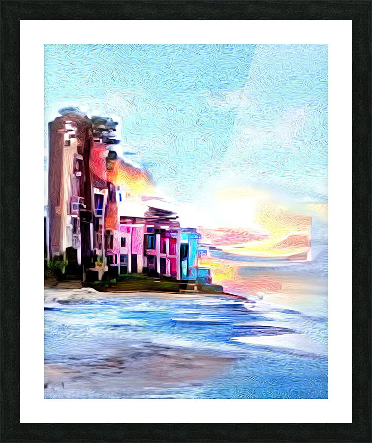 North Gulf Shore Drive Beach Picture Frame print