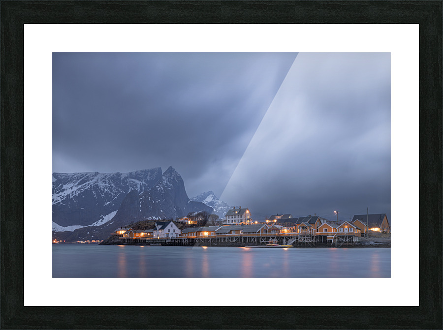 Dark yellow Picture Frame print