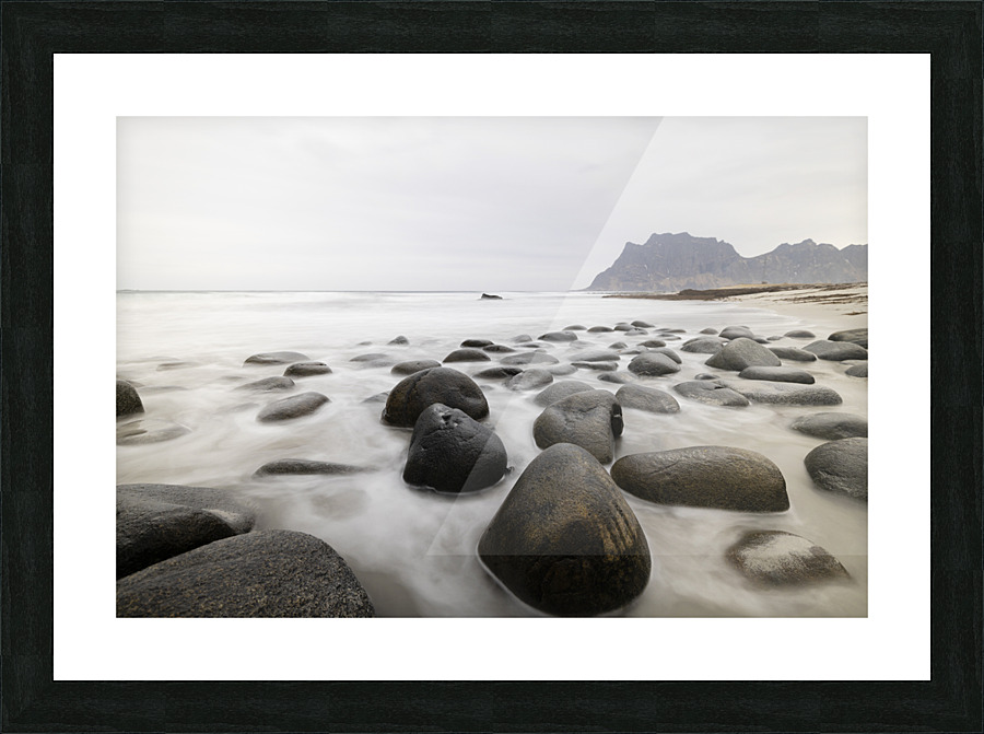 Floating rocks Picture Frame print