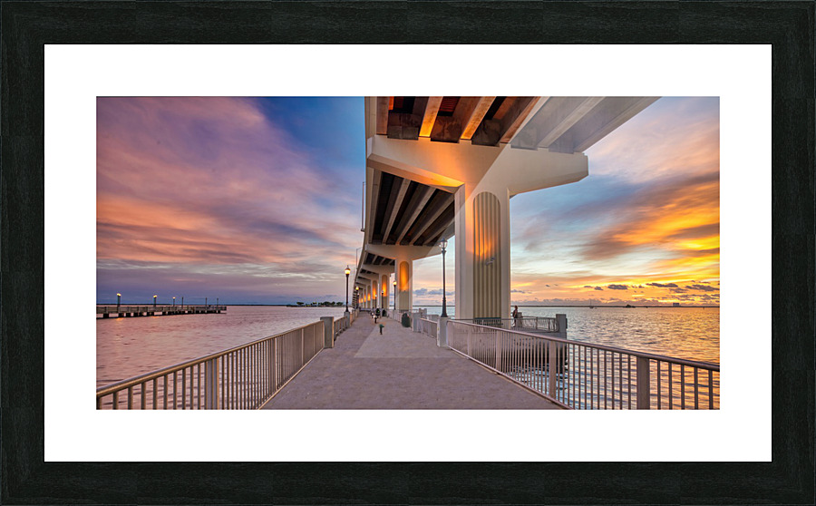 Max Brewer Bridge Picture Frame print