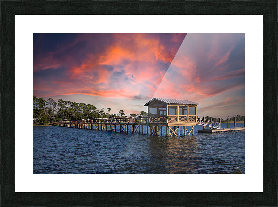 Sunset at Lagoon Picture Frame print