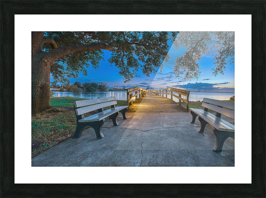   MELBOURNE BEACH PIER Picture Frame print
