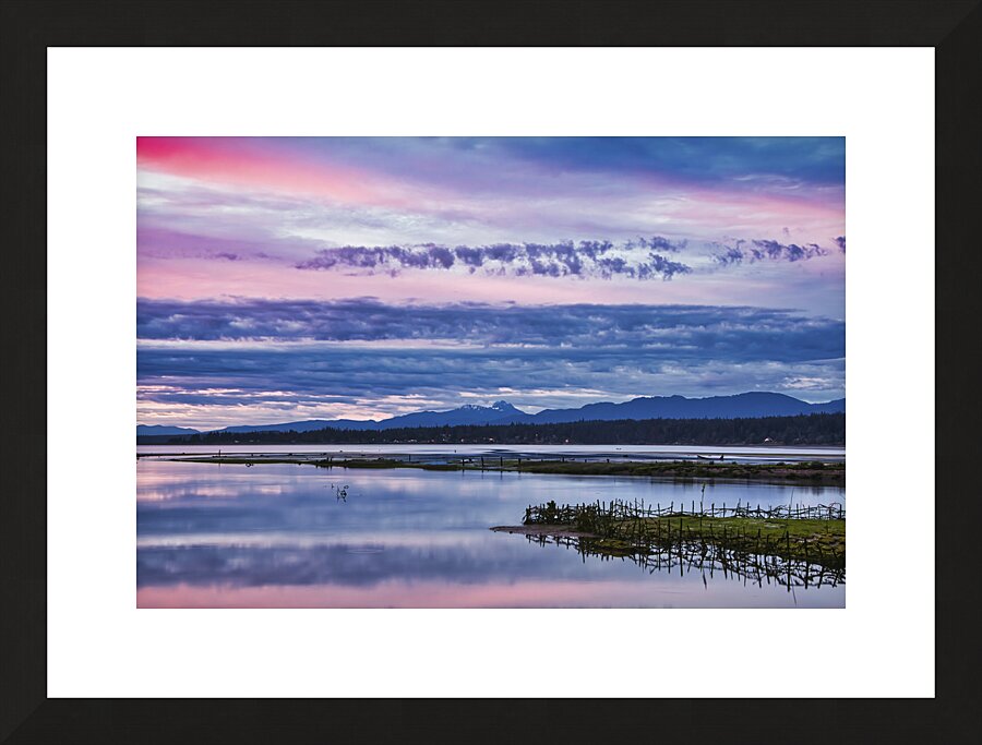Sunrise Over Ancient Fish Traps Picture Frame print