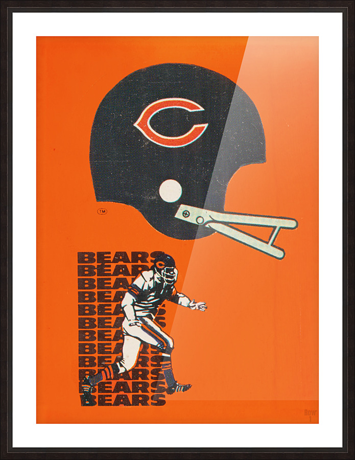 1976 Chicago Bears Football Art Picture Frame print
