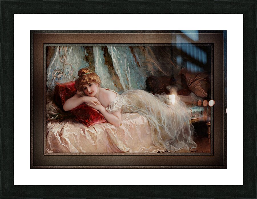 Perezosa Idle Woman by Daniel Hernandez Morillo Remastered Xzendor7 Classical Fine Art Old Masters Reproductions Picture Frame print