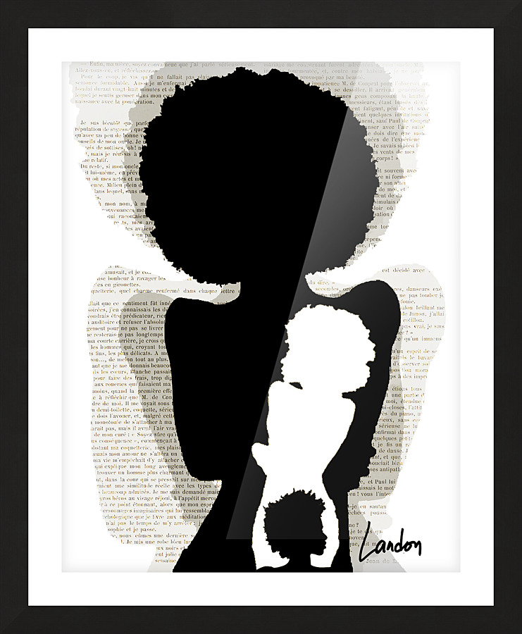 The Write Shadow 1 Picture Frame print