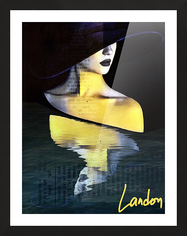 Yellow Reflection 2 Picture Frame print