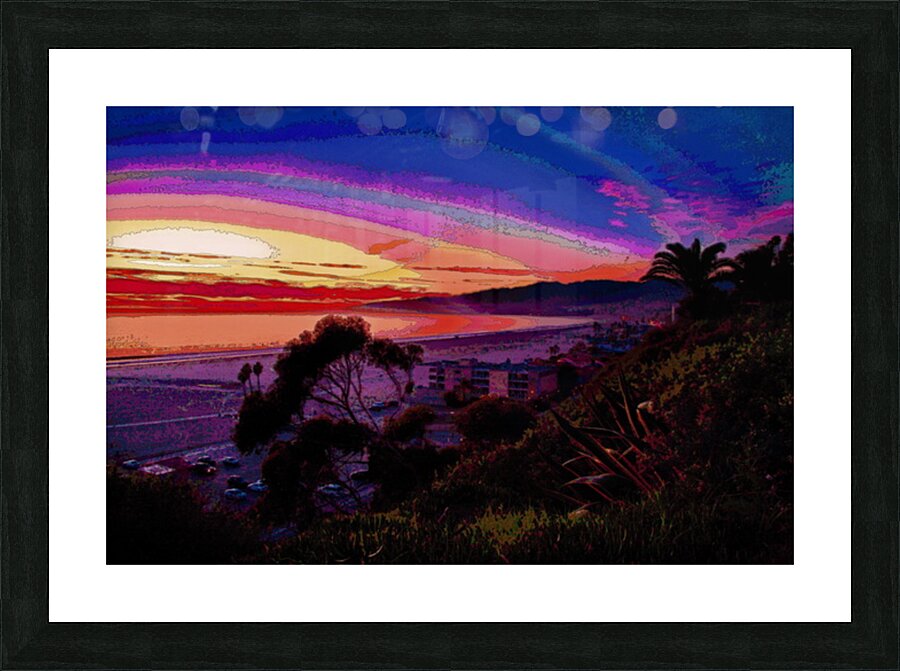 USA COLLECTION - CALIFORNIA - SANTA MONICA BAY 005 Picture Frame print